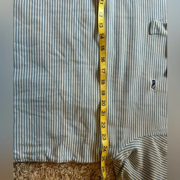 VINEYARD VINES Mens Size XL Light, blue, and white striped polo - Picture 7 of 9